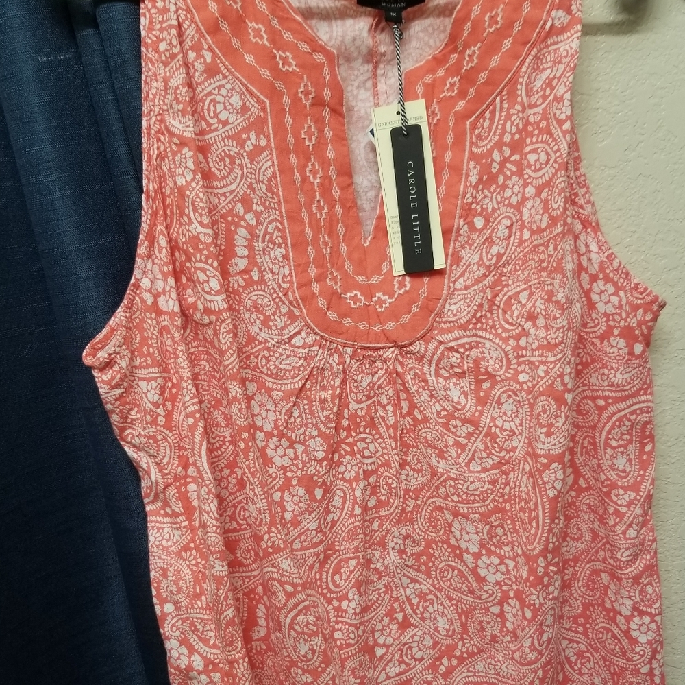 Orange Sleeveless top